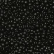 Miyuki seed beads 11/0 - Opaque matte black 11-401F